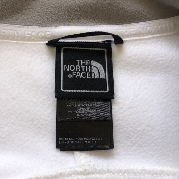 The North Face Women’s White Fleece Full Zip Jacket Size Medium - Picture 3 of 5